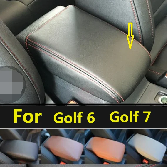 Подлокотник из микрофибры под заказ центральный кожаный чехол для Volkswagen Golf 6 7