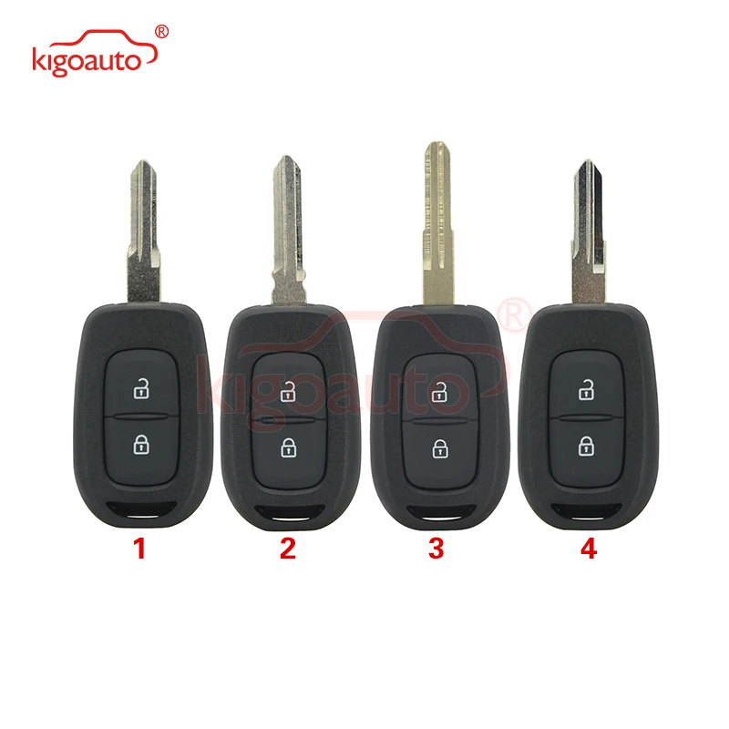 Kigoauto для Renault Kwid Sandero Duster Logan FSK модель 2 кнопки 433 МГц VAC102 AES 4A чип ключ 2013 2014 2015 2016 2017