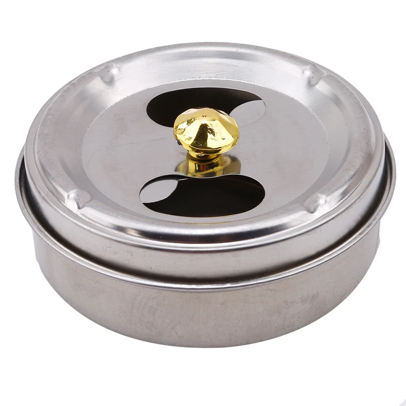 Нержавеющая сталь пепельницы с крышкой Творческий дом новый практичные