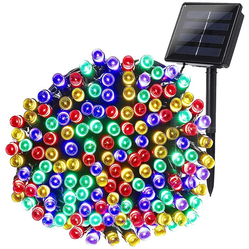 

50/100/200 Led Solar Fairy Lights Outdoor Waterproof Street Garland Houses Christmas Garden Decorations String Light Strip Chain