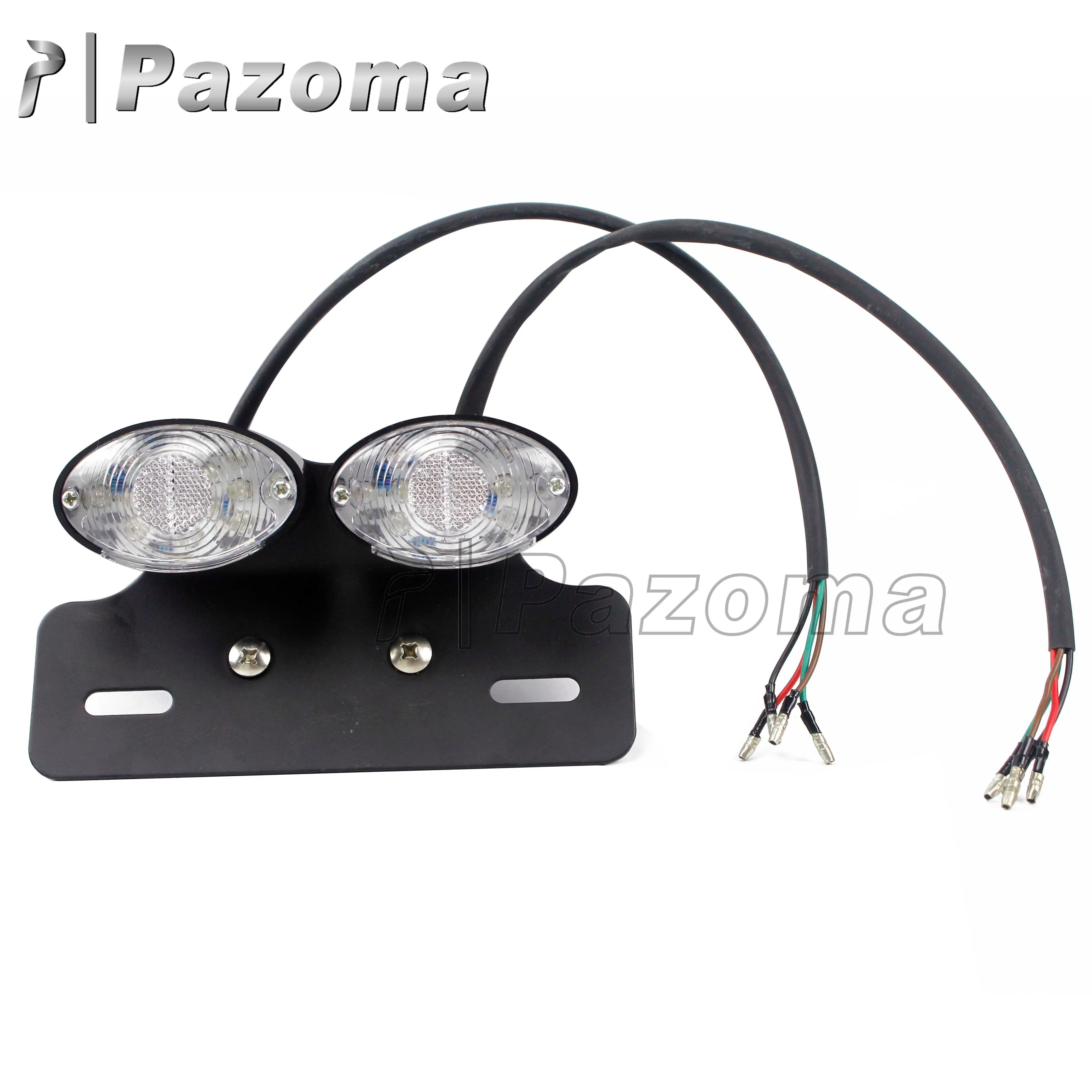 

LED Cat Eye Turn Signal License Plate Brake Tail Light Motorcycle Taillight