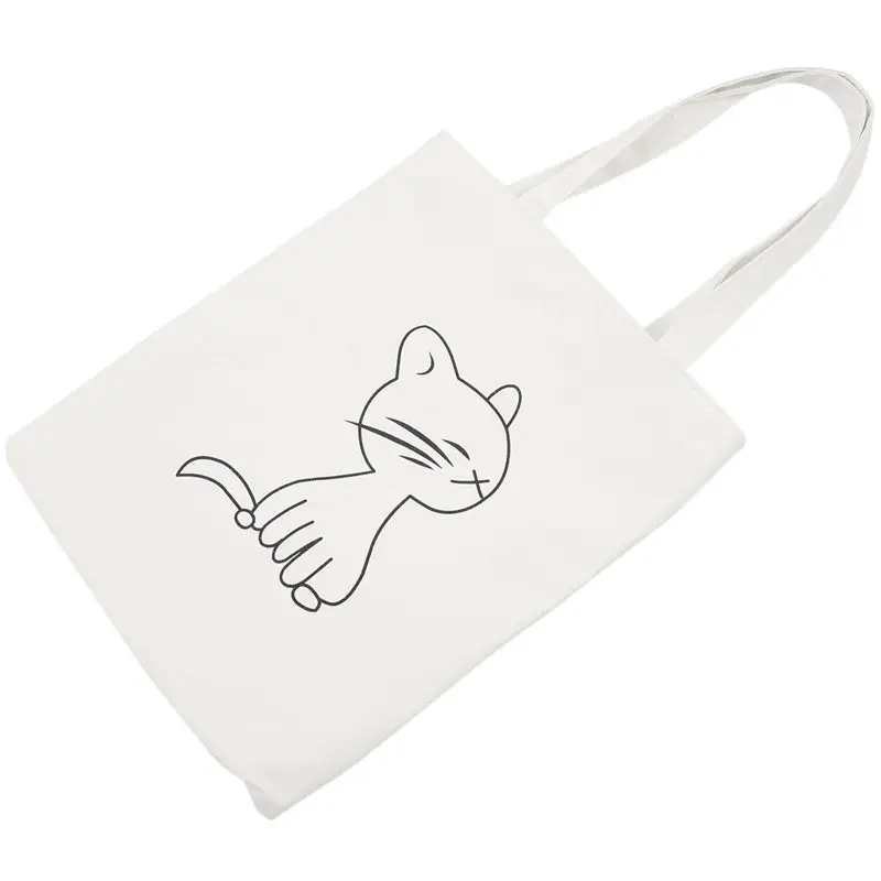 Холщовая Сумка-тоут с застежкой-молнией сумка для покупок продуктов на плечо