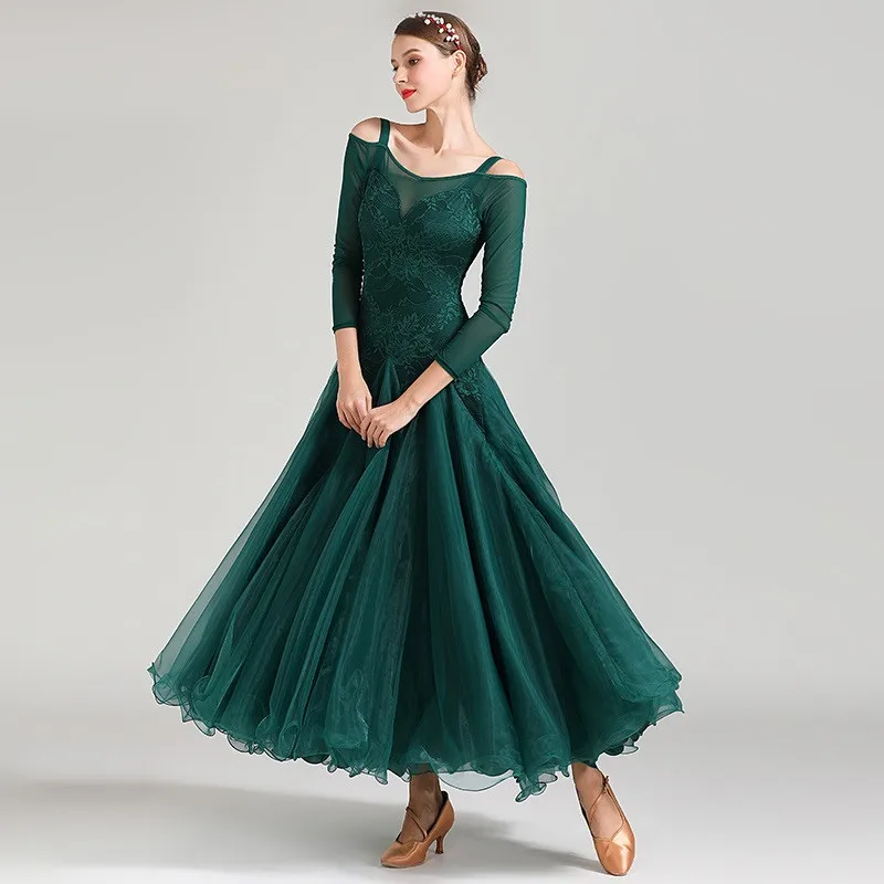 Бальные платья для румбы танцевальные костюмы конкурсов гладкие испанское