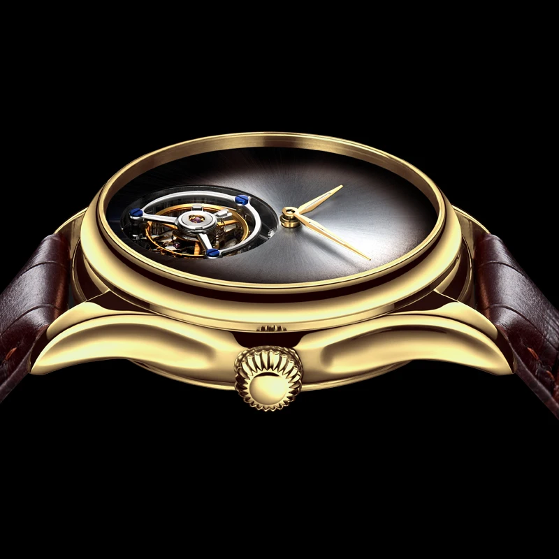 

2021 NEW Real Tourbillon Watch Automatic Mechanical Brand Top Men Watches Personality Creative Unique Business Gift Male Clock