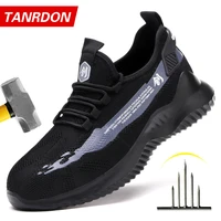 safety work shoes construction men outdoor steel toe cap shoes men puncture proof high quality lightweight safety boots