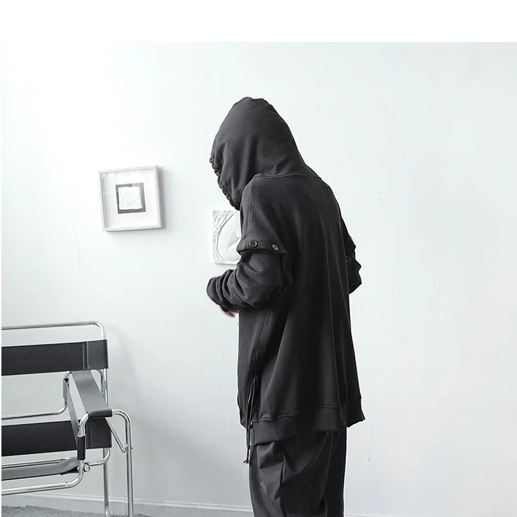 

Male Streetwear Hip Hop Casual Loose Couple Hooded Sweatshirt Men Women Long Sleeve Pullover Hoodie Outerwear