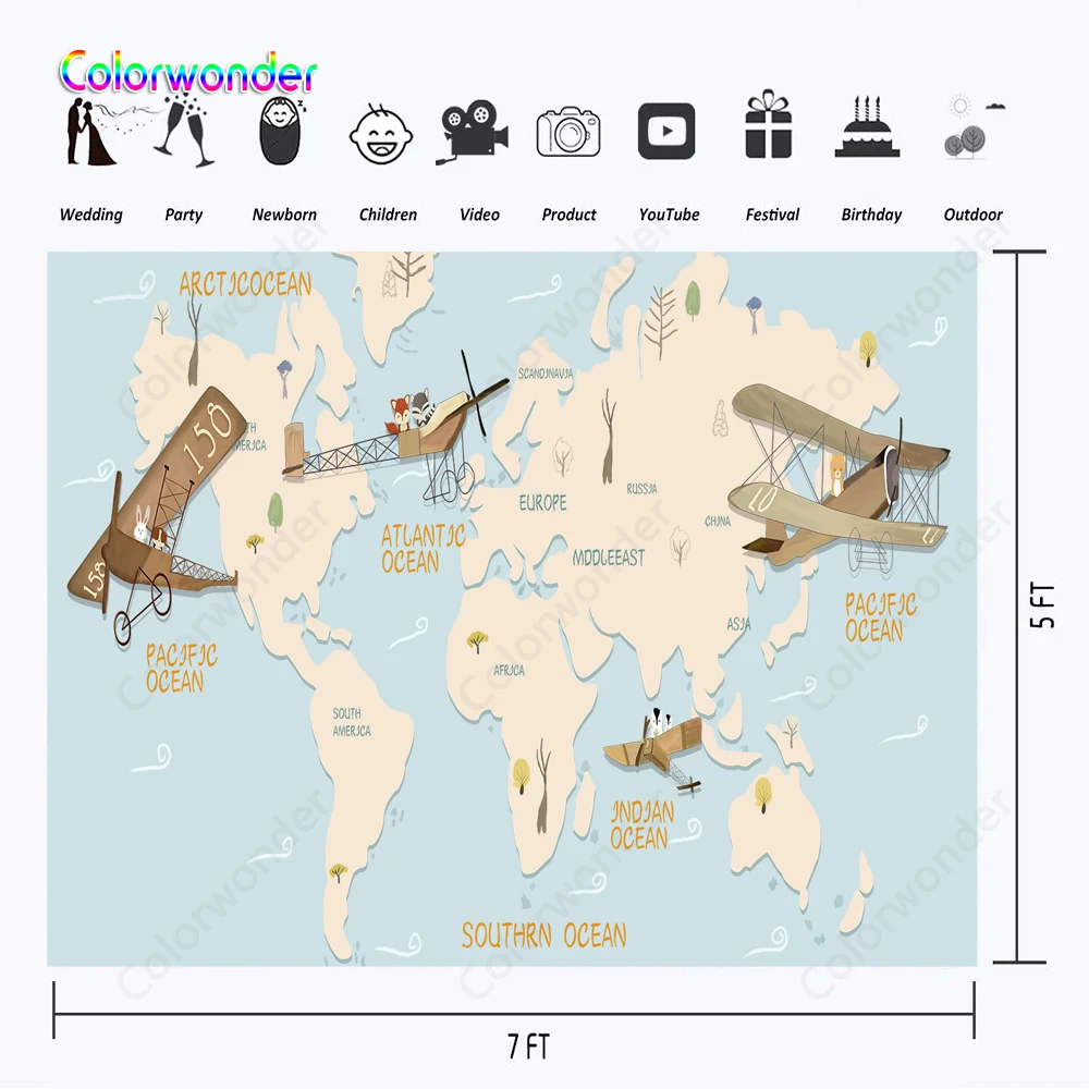 

Photography backdrops vinyl map for photography backdrops birthday Fotografia photo backgrounds for photo studio