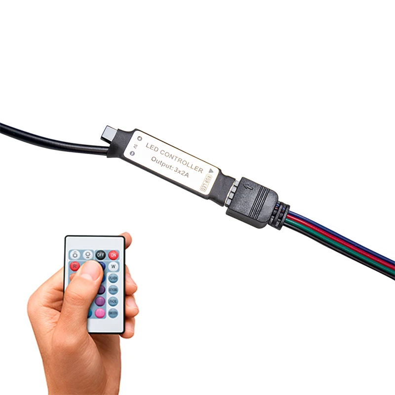 Светодиодная лента RGB для подсветки телевизора 24 клавиши USB 1/2/3/4/5 м | Лампы и