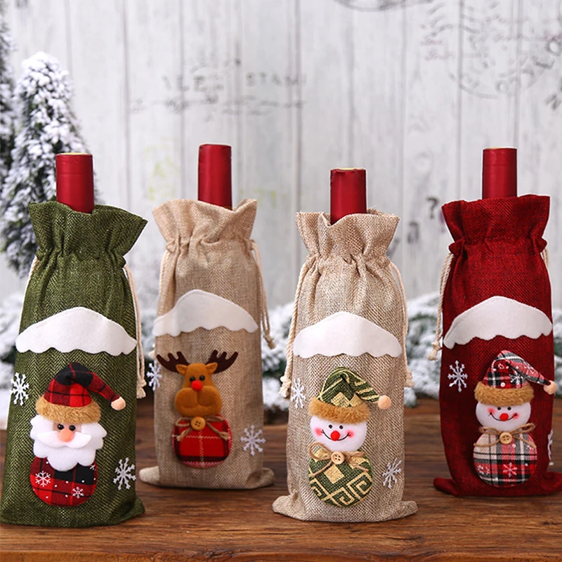 Веселая Женская бутылка сумка легкая и удобная для переноски с Санта Клаусом |