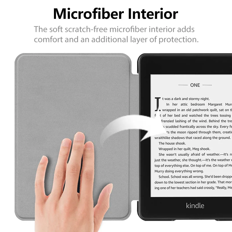 Ультратонкий чехол для Kindle Paperwhite 4 E Reader 2018 10 го поколения авто сна|Чехлы планшетов