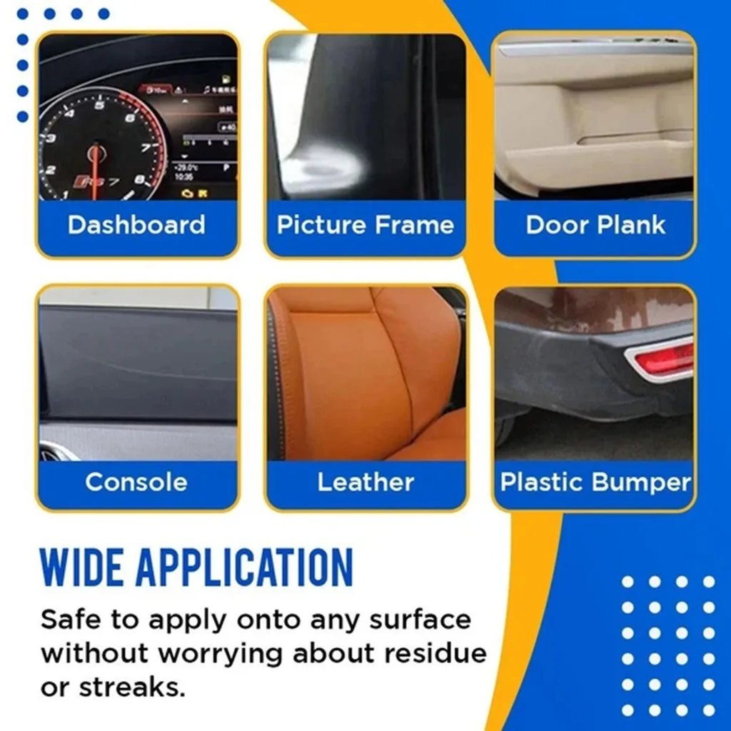 

New Plastic retreading agent Automotive Interior Plastic Restore Auto Plastic Renovated Coating Paste Maintenance Agent 30ml