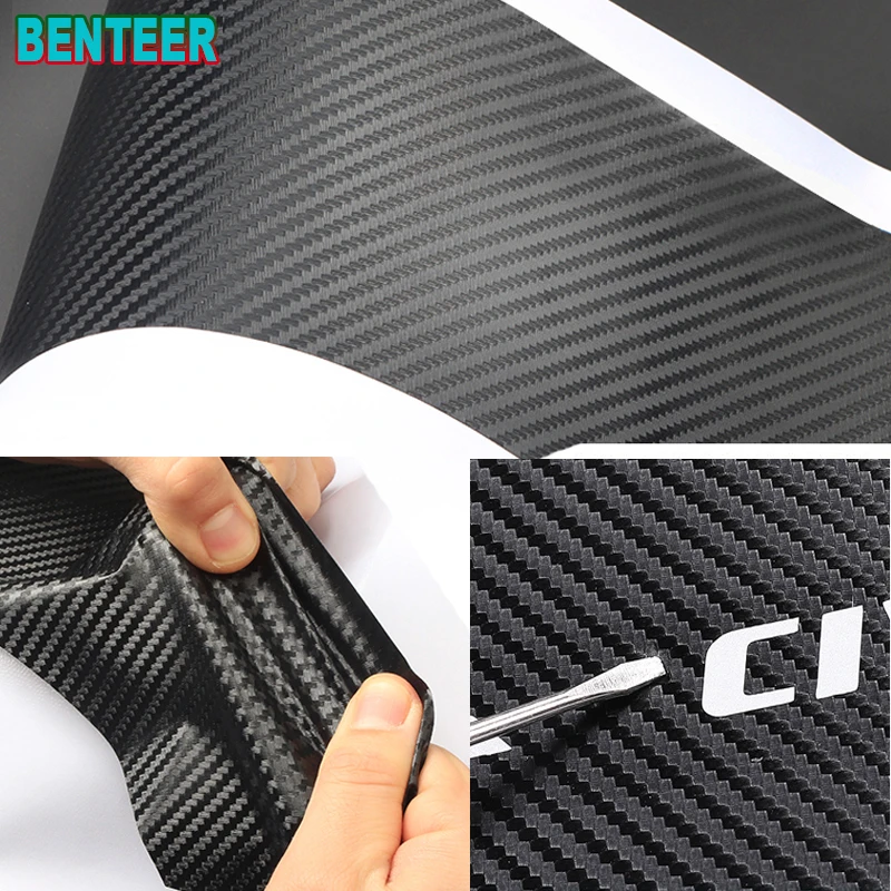 

Carbon Fiber Car Rear Bumper Sticker For Mitsubishi Lancer Outlander ASX ECLIPSECROSS Accessories