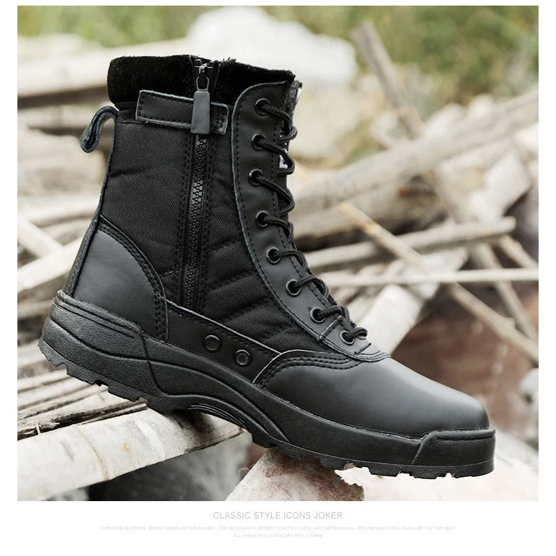 Супер теплые мужские военные тактические ботинки уличные водонепроницаемые