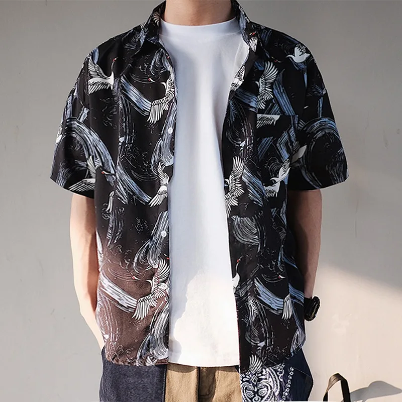 Рубашка мужская с коротким рукавом приталенная цвет в ассортименте|Повседневные