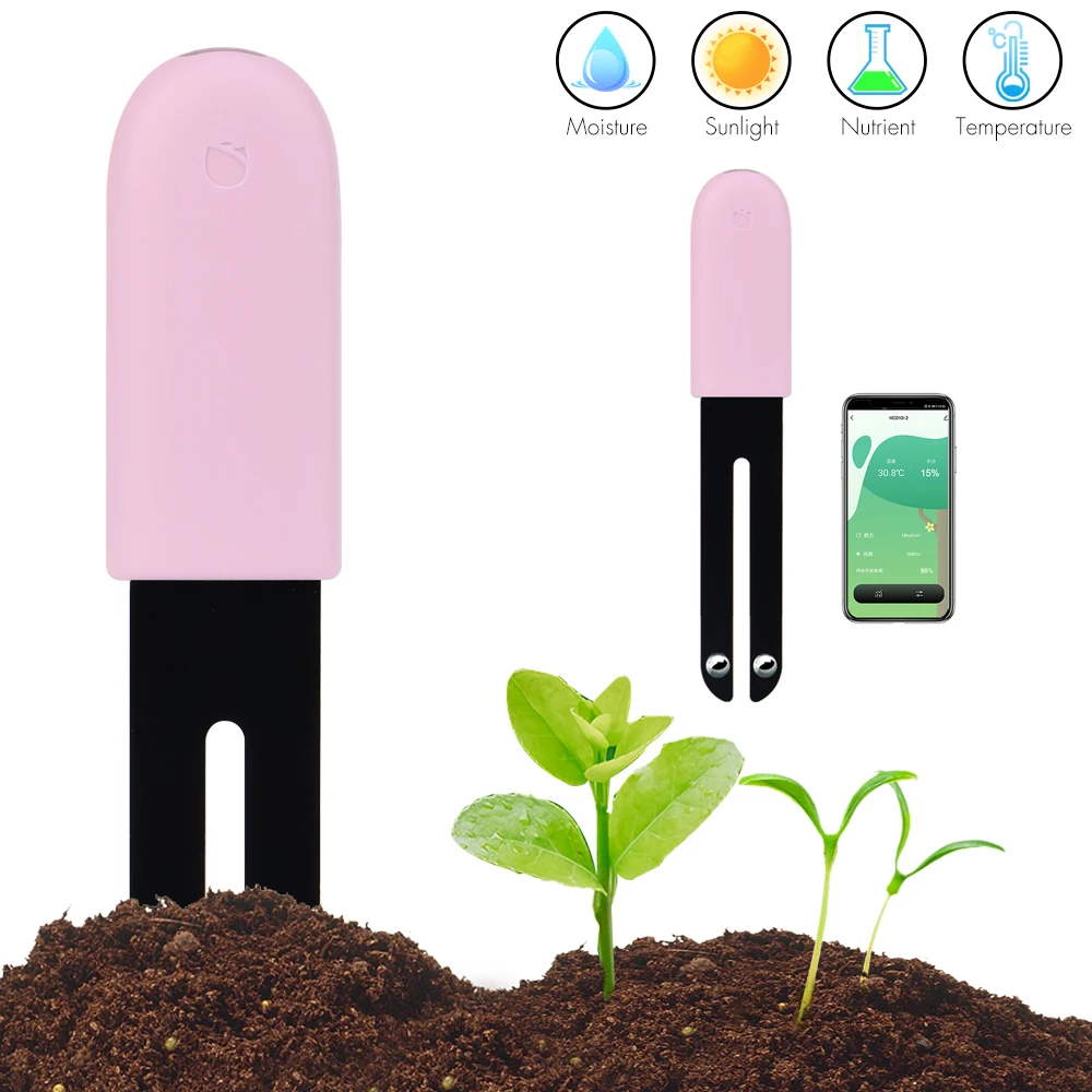 

Умный анализатор почвы, прибор для измерения влажности и удобрений в горшке, с Bluetooth, работает с приложением