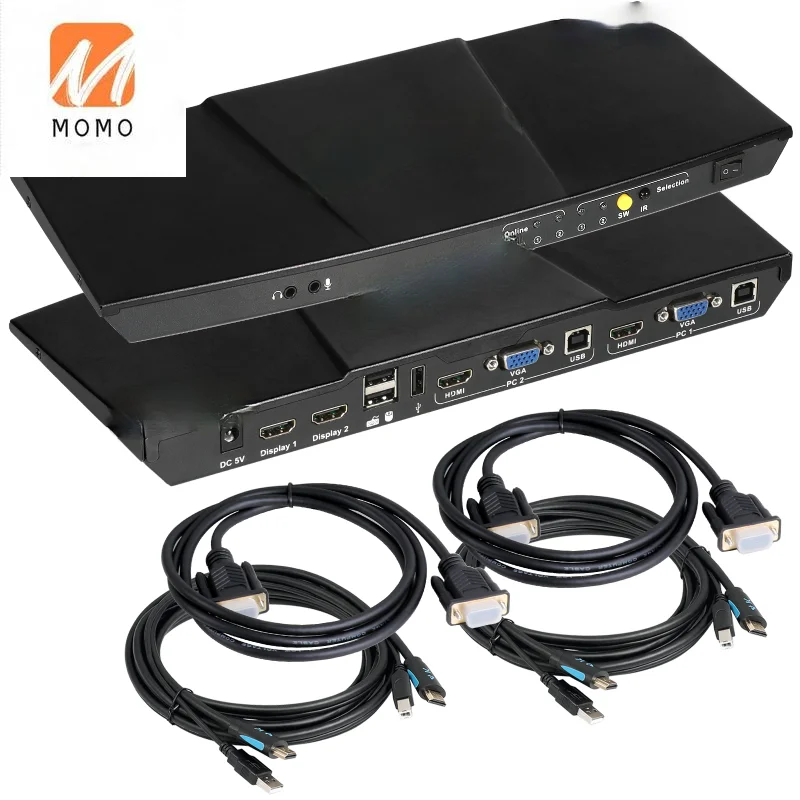 

Factory 4x2 Dual KVM seamless Switch 3840x2160@30Hz Using kvm to control 2 PCs