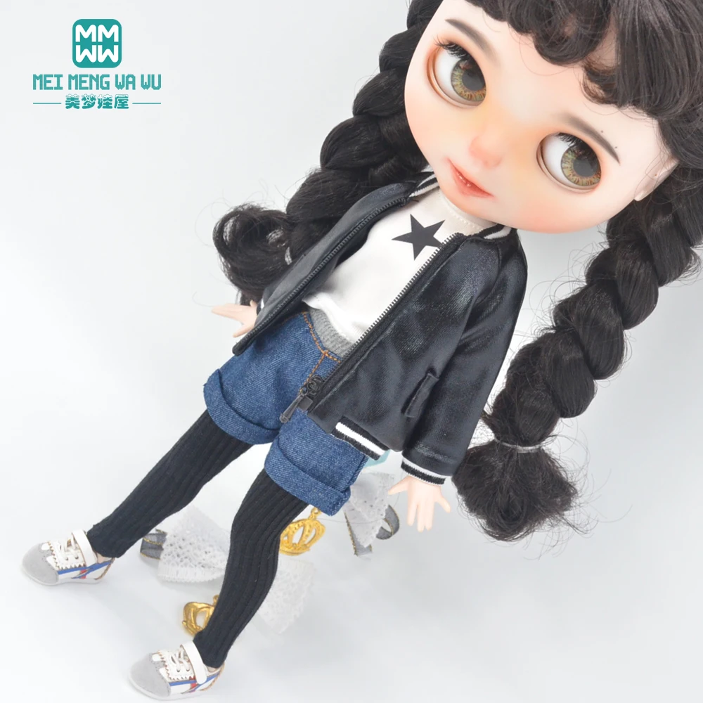 Мини-игрушки Одежда для кукол Blyth Azone OB23 OB24 аксессуары модная полосатая футболка