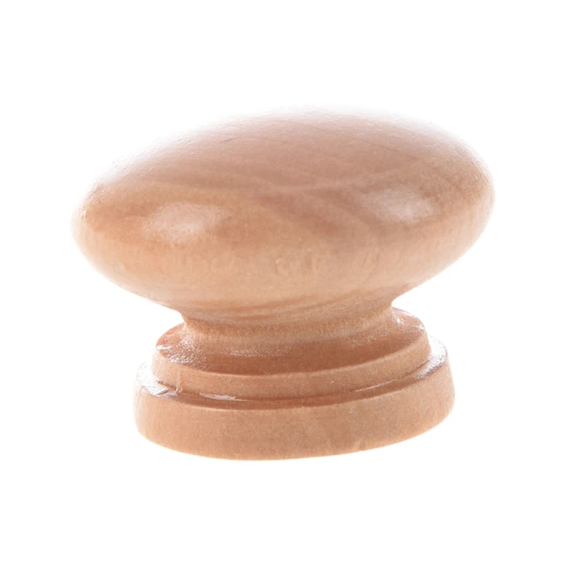 4 Pcs Cabinet Drawer 1.3&quot Diameter Round Wooden Pull Knobs Handles | Обустройство дома