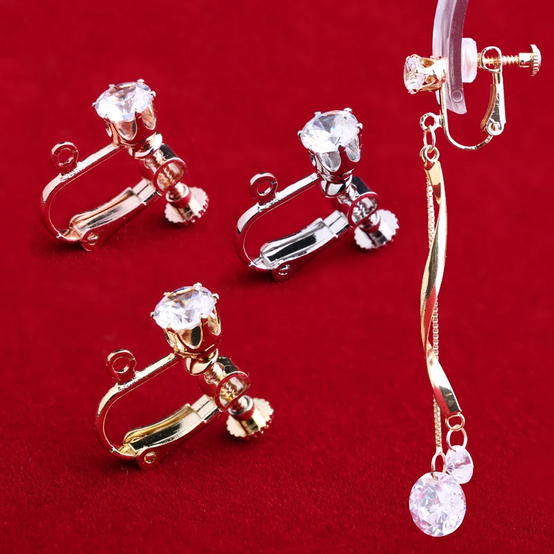 Спираль ухо клип женский Невидимый не вызывает болезненных ощущений алмаз для