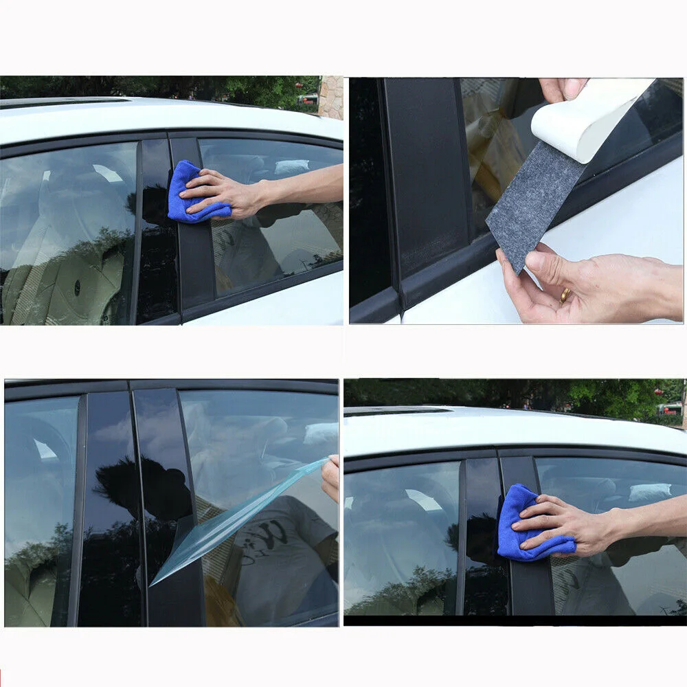 Для BMW 3 серии E90 2005 2012 b столбы стикер ABS окна горячая распродажа|Хромирование| |