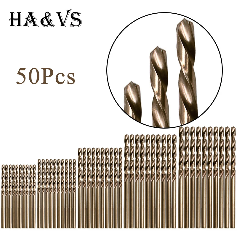 50 шт. метрические 1 3 мм M35 кобальтовая сталь чрезвычайно термостойкие спиральные