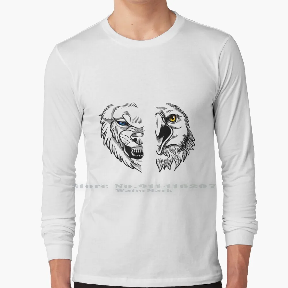 

Wolf And Eagle T Shirt 100% Pure Cotton Wolf Eagle Bear Animals Animal Wildlife Lion Nature Dog Wolves Bird Deer Idea America