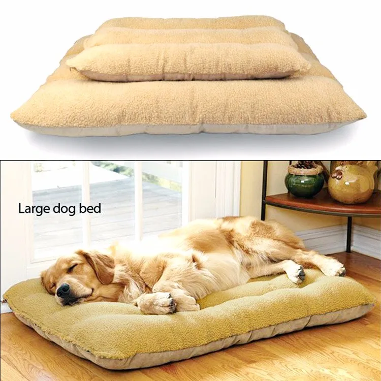 Роскошная кровать для больших собак Съемная моющаяся из берберского флиса 100%