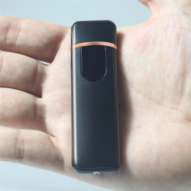 Мода usb зарядка Зажигалка ультра-тонкий электронный Прикуриватель ветрозащитный бездымный Огонь Зажигалки, сигареты аксессуары