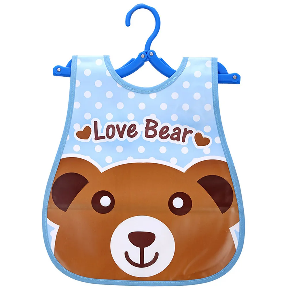 

Adjustable baby bib EVA waterproof lunch water and rice bib cute child baby soft cartoon drooling bib baby things