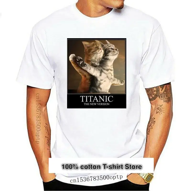 

Camiseta Retro de gatito, nueva versión del Titanic Cats 2021, 804