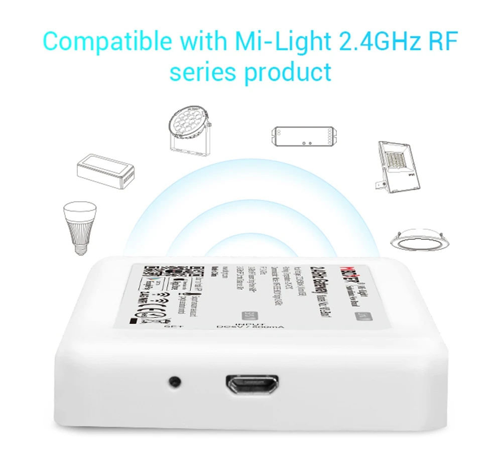 MR16 4 Вт Milight RGB+ CCT Светодиодная лампа прожектор AC/DC 12 В 2,4 г WL-Box1 светодиодный контроллер B4/T4 RGB+ CCT сенсорная панель дистанционного управления