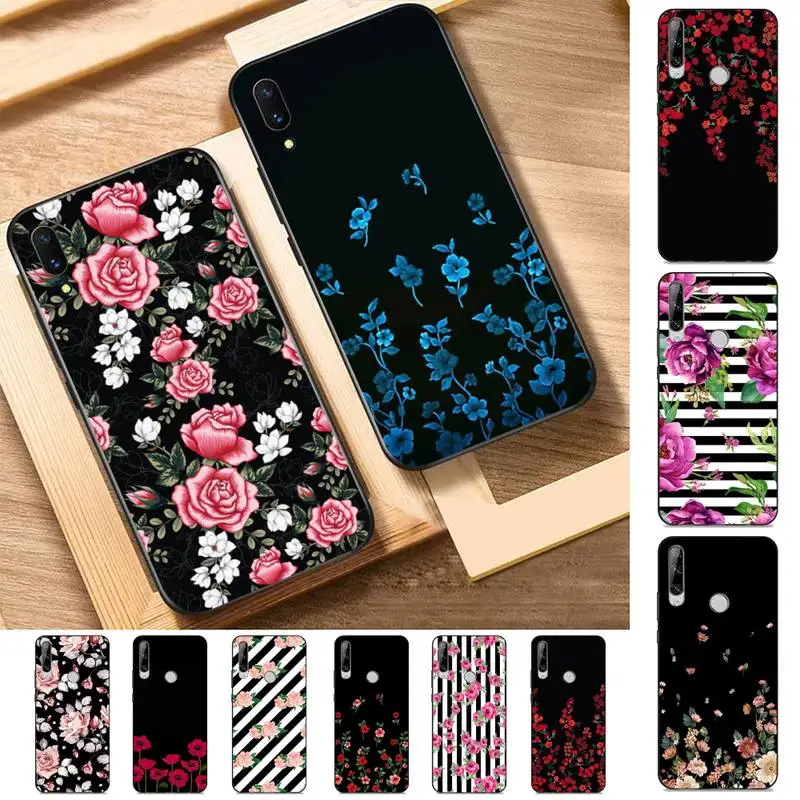 

YNDFCNB Custom Flowers Phone Case for Huawei Y 6 9 7 5 8s prime 2019 2018 enjoy 7 plus