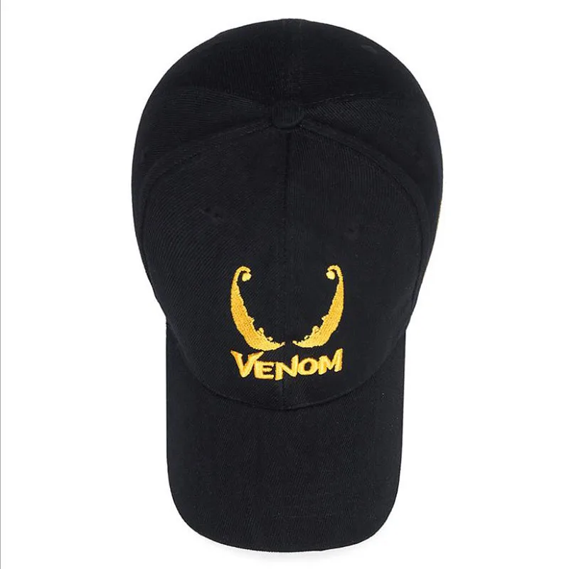 Бейсболка с вышивкой Venom хлопковая в стиле хип-хоп | Аксессуары для одежды