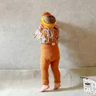 Модные детские колготки с высокой талией, мягкие дышащие колготки на подтяжках для маленьких мальчиков и девочек, осенняя хлопковая одежда для новорожденных