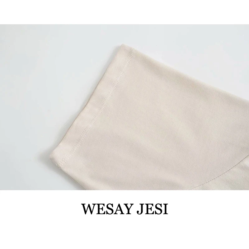 

WESAY JESI Summer Short Sleeve T-Shirts 2021 Fashion Chic Oversized Variety Casual All-Match Top Women 100% Cotton O-Neck Female