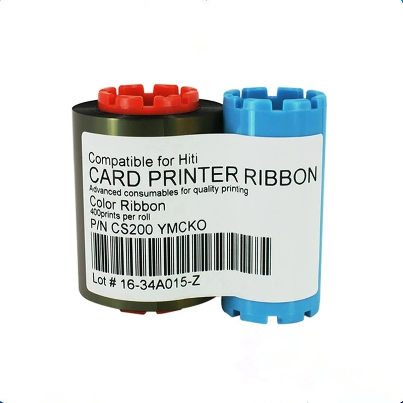 

Compatible CS-2 YMCKO HITI CS200 CS200E CS220 ID Card Printer Private Code FW Version 0060 0061 Ribbon 400 Prints 1 Roll