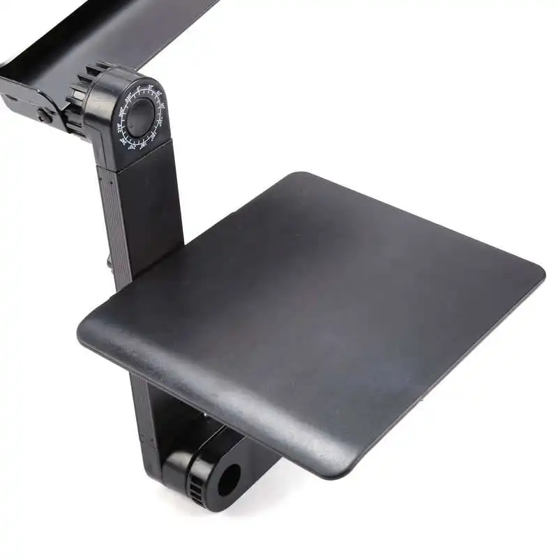 

Portable Laptop Desk Notebook Stand Table Tray with Mouse Holder Sofa Bed Black with Cooling Fan Nail Art Equipment