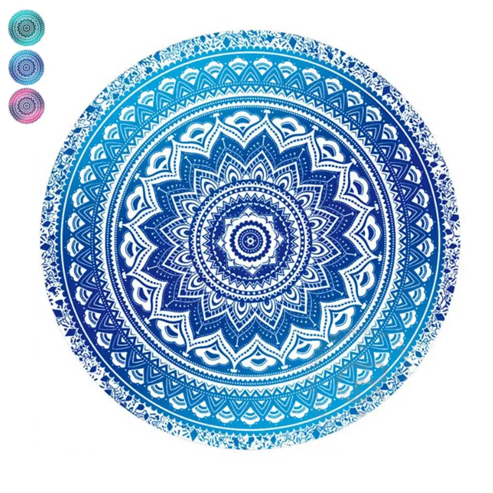 

Mandala Round Tapestry Summer Beach Picnic Throw Rug Blanket Bohemia Mats HY99