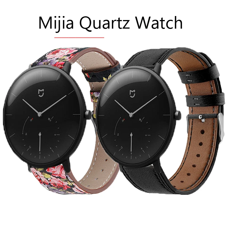 Ремешок для смарт часов xiaomi Mijia кварцевый Кожаный браслет занятий спортом на