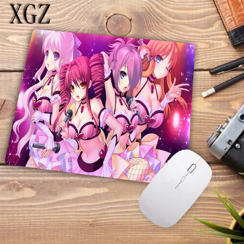 XGZ продвижение сексуальный коврик для мыши для девочек Аниме игровая клавиатура резиновый коврик мышь плеер ноутбук игра офис настольная панель 22x18 см