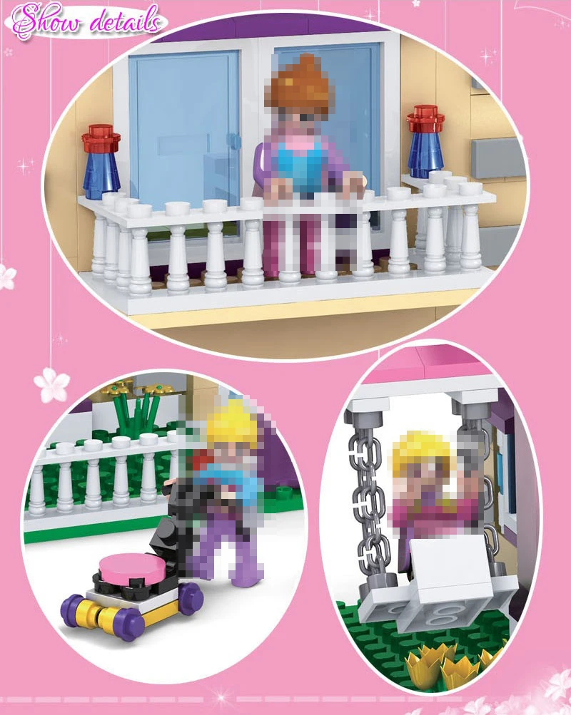 COGO14512 вилла дом спортивный автомобиль строительные блоки кирпичи развивающие