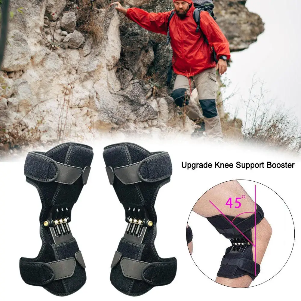 

Upgrade Joint Support Knee Pads Breathable Non slip Power Lift Support Kneecare Pads Powerful Rebound Spring Force Knee Booster4