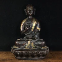 10 tibet buddhism temple bronze mosaic gem longevity buddha bald buddha statue shakyamuni buddha statue
