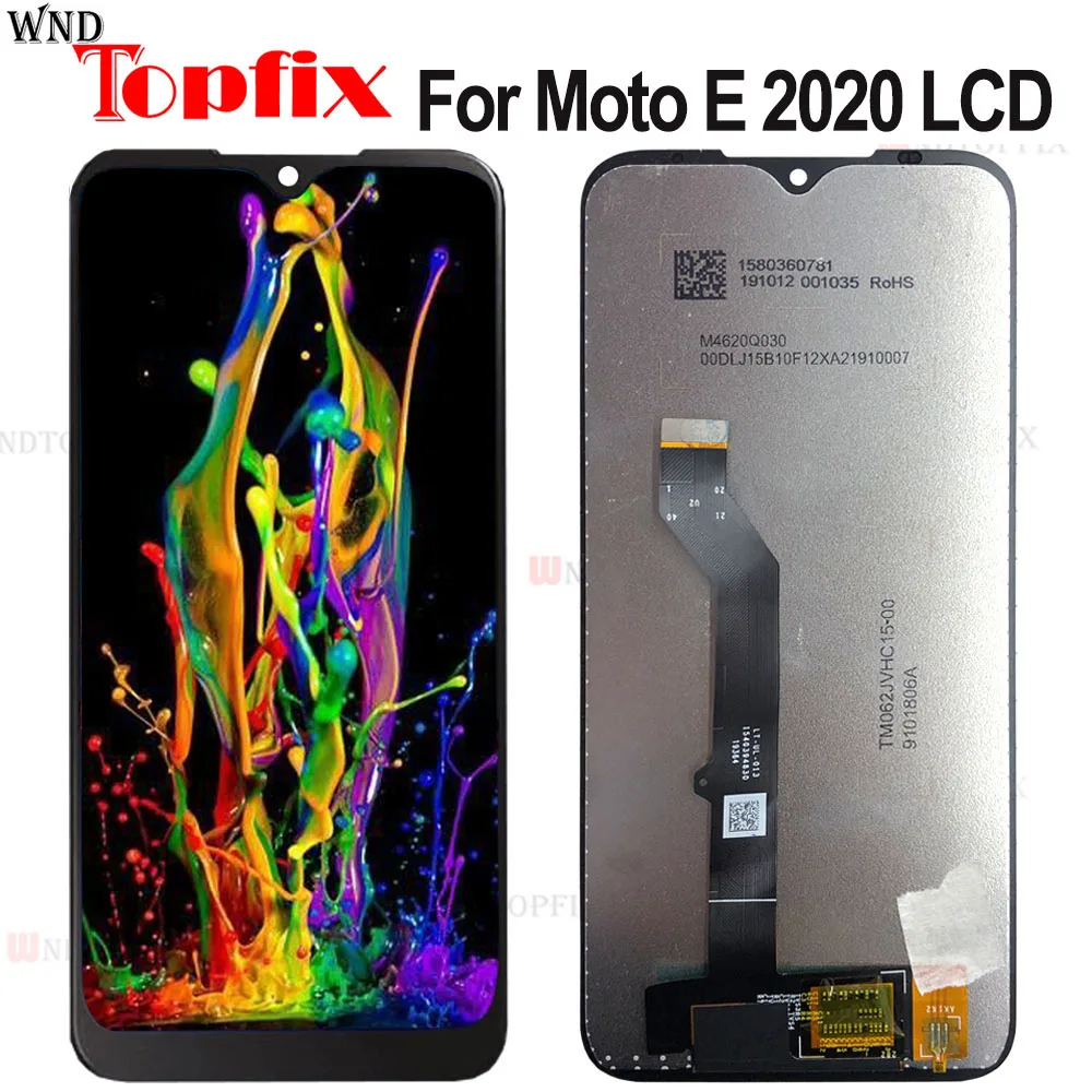 ЖК дисплей 6 2 дюйма для Motorola Moto E 2020 XT2052 сенсорный экран дигитайзер в сборе