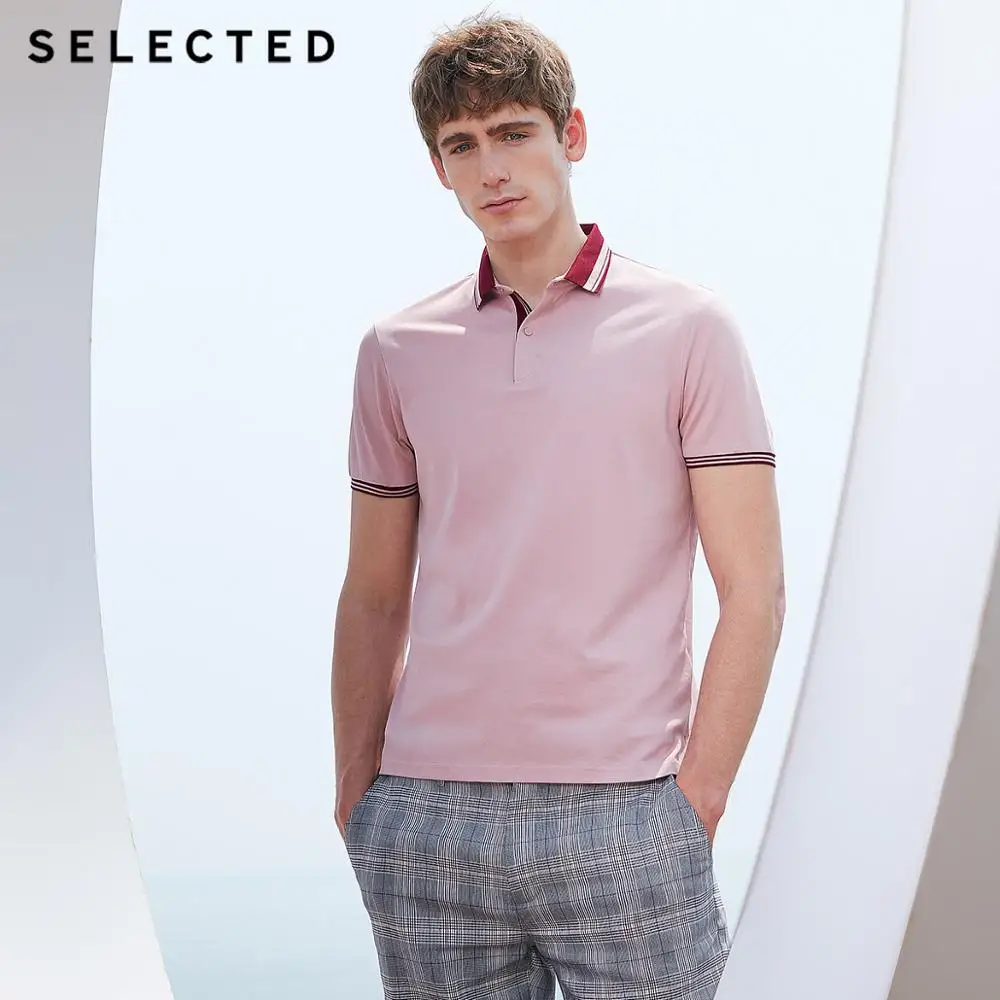 Мужская рубашка с отложным воротником коротким рукавом из 100% хлопка на лето