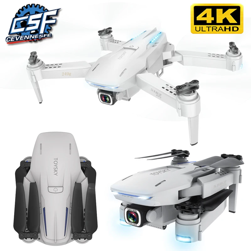 2020 Новый S162 Дрон gps 4K HD 1080P 5G wifi fpv Квадрокоптер полет 20 минут Радиоуправляемый