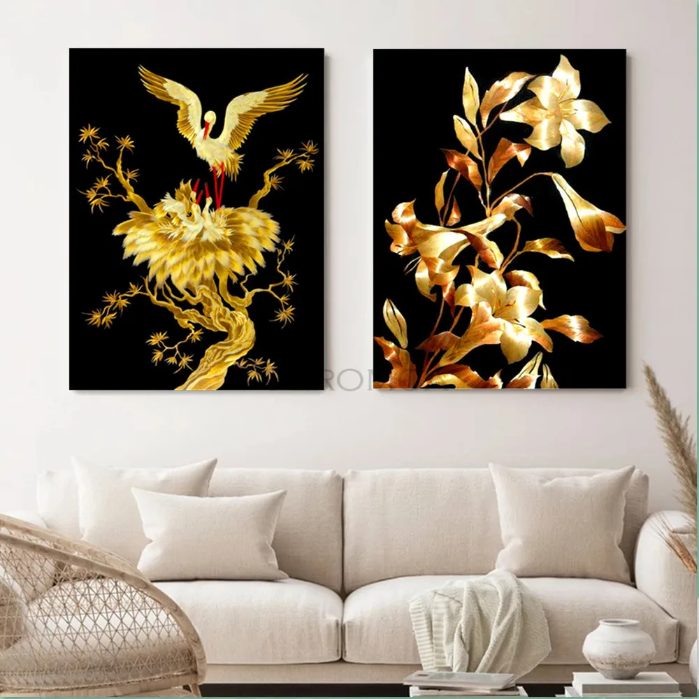 

Full Square/round Drill 5D Diy Diamond Painting Golden Craft Kit 3D Diamond Flowers Rose Handicraft Cross Stitch Home Decor Gift