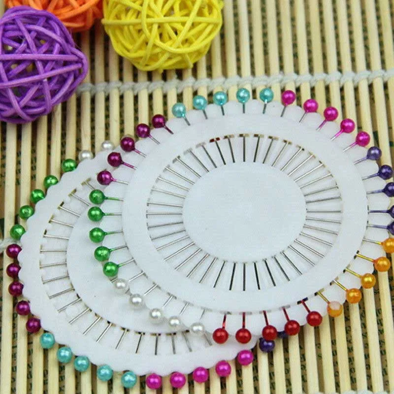 480 шт Швейные прямые булавки имитация жемчуга бусины иголки с головкой B88 | Дом и