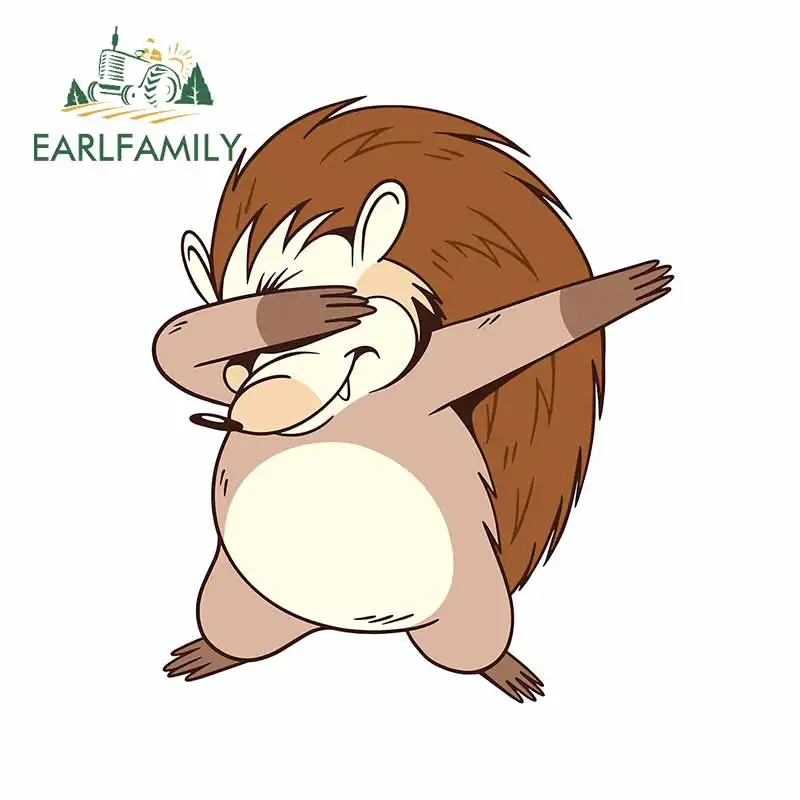 EARLFAMILY 13 см x 11 2 для танцующего ежика автомобильные наклейки на окна аксессуары