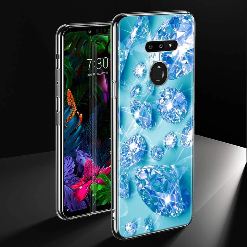Бриллиантами Стиль для LG W20 W10 V50S V50 V40 V30 K50S K40S K30 K20 Q60 Q8 Q7 Q6 G8 G7 G6 ThinQ чехол для телефона - Цвет: Style 11